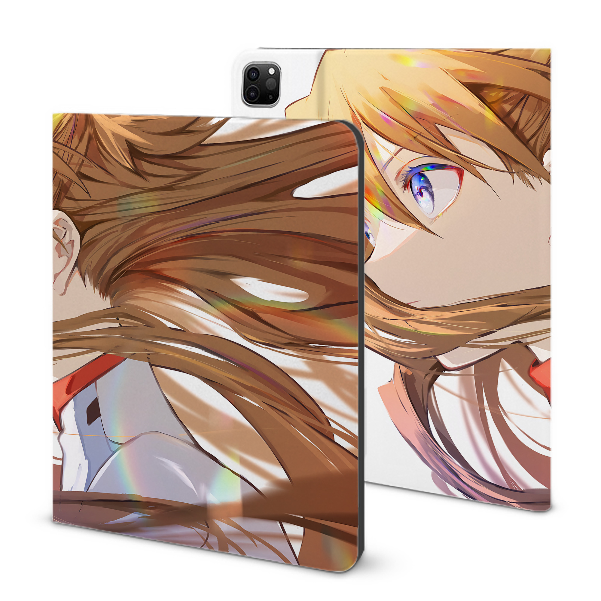 （画像用） EVA 新世紀エヴァンゲリオン IPad ケース ブック型 PUレザー TPU 耐衝撃 軽量 薄型 ペン収納なし 全面保護 IPad 各モデル対応